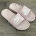 Nike Shoes | Nike Benassi Jdi Women's Slides Size 9 Rose And Metallic Silver 343881 614 | Color: Pink/Silver | Size: 9