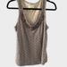 Anthropologie Tops | Anthropologie Women's Deletta Boho Beaded Sequin Tank Top Size Small | Color: Cream/Gray | Size: S