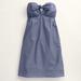 J. Crew Dresses | J. Crew Chambray Halter Cotton Mini Dress Size Xs | Color: Blue | Size: Xs