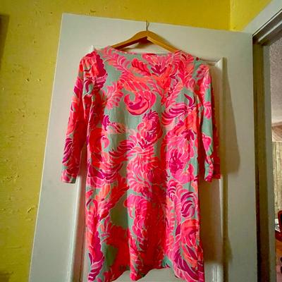 Lilly Pulitzer Dresses | Lilly Pulitzer Size 1214 Extra Large Girls Dress Or Can Be A Long Shirt! | Color: Pink | Size: Xlg
