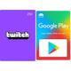 Twitch Guthaben 25 EUR (Digital Code) + Google Play €15 Guthaben (Digital Code, code kann nur in Deutschland eingelöst werden)