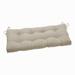 Pillow Perfect Outdoor | Indoor Dawson Birch Outdoor Tufted Bench Swing Cushion 48 X 18 X 5