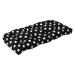 Pillow Perfect Outdoor Black/ White Polka Dot Wicker Loveseat Cushion