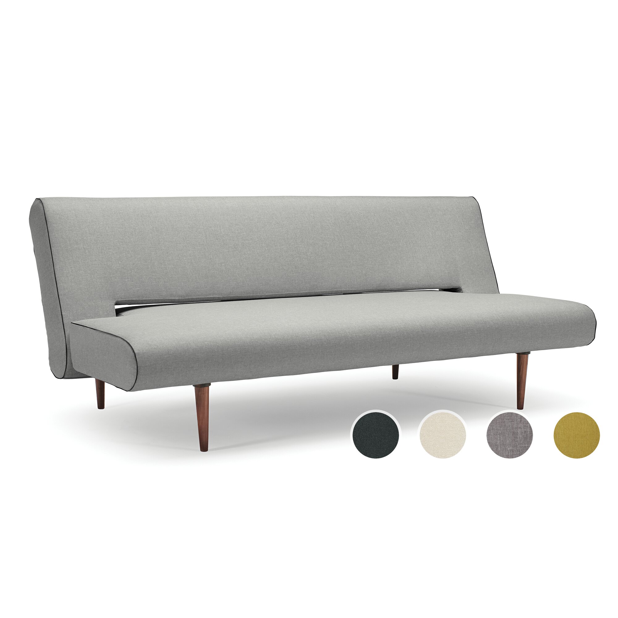 Innovation »Unfurl« Klappsofa 534 Bouclé Black Raven