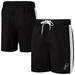 Men's G-III Sports by Carl Banks Black/Gray San Antonio Spurs Sand Beach Volley Swim Shorts