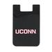 Black UConn Huskies Top Loading Faux Leather Phone Wallet Sleeve