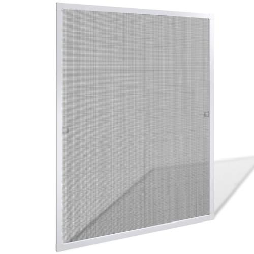 vidaXL Insektengitter für Fenster 80 x 100 cm weiß