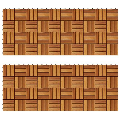 vidaXL Terrassenfliesen 20er Set Akazie 30 x 30 cm
