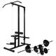 vidaXL Fitnessstation mit Langhantel und Kurzhantel Set 30,5 kg