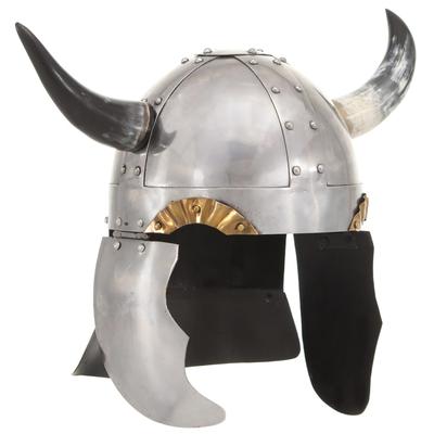 vidaXL Fantasy Wikingerhelm LARP Silbern Stahl