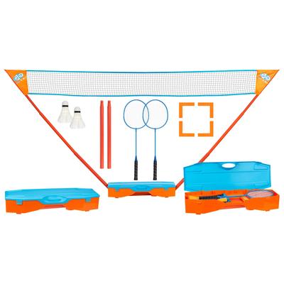 "Get & Go Badminton-Set Blau und Orange"