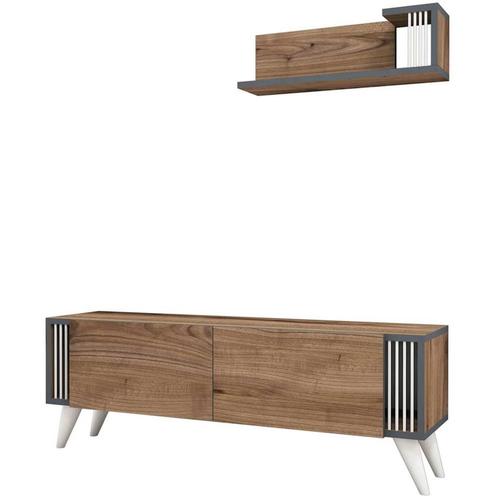 Homemania TV-Schrank Nicol 120x31x42 cm Walnuss