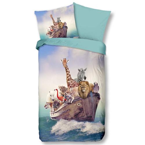 """Good Morning Kinder-Bettwäsche-Set NOAH 135x200 cm Blau"""