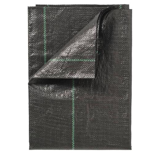 Nature Unkrautschutz-Bodenplane 2×10 m Schwarz