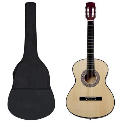 vidaXL 8-tlg. Klassische Gitarre Set für Kinder und Anfänger 3/4 36"