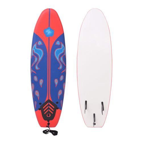 vidaXL Surfboard Blau und Rot 170 cm