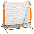 vidaXL Multisport-Übungsnetz Baseball Schwarz 174x76x158,5 cm