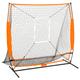 vidaXL Multisport-Übungsnetz Baseball Schwarz 174x76x158,5 cm