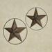 Longmire Star Wall Decor Bronze Set of Two, Set of Two, Bronze