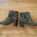 Madewell Shoes | Madewell Leopard And Cow Hide Print Heeled Booties Size 7 | Color: Black/Brown | Size: 7