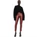 Zara Pants & Jumpsuits | M Zara Faux Leather Leggings Burgundy | Color: Brown/Red | Size: M