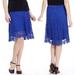 Anthropologie Skirts | Ella Moss Blue Lace Skirt (Anthropologie), Nwt | Color: Blue | Size: L