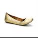 J. Crew Shoes | J Crew Gold Patent Leather Slipon Round Toe Ballet | Color: Gold | Size: 6
