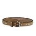 Gucci Accessories | Gucci Women's Studded Silver Buckle Caramel Brown Leather Belt (85 / 34) | Color: Brown | Size: 34