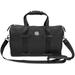 Black Hobart & William Smith Colleges Secondary Logo Leather Overnight Bag