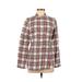 Old Navy Long Sleeve Button Down Shirt: Red Plaid Tops - Women's Size Medium