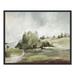 Birch Lane™ Green Country Road by Allison Pearce - Floater Frame Print on Canvas in Brown/Gray/Green | 23.5 H x 29.5 W x 2 D in | Wayfair