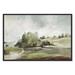 Birch Lane™ Green Country Road by Allison Pearce - Floater Frame Print on Canvas in Brown/Gray/Green | 25.5 H x 37.5 W x 2 D in | Wayfair