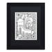 Trademark Fine Art 'Shoe House' Framed Graphic Art on Canvas in Black/Green/White | 20 H x 16 W x 0.5 D in | Wayfair ALI3551-W1114BMF