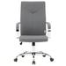 Brayden Studio® Dumond Faux Leather Conference Chair Upholstered in Gray | 46.06 H x 23.62 W x 24.8 D in | Wayfair 15C527A7EB3848BE983643C7A0CAA55A