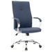 Brayden Studio® Dumond Faux Leather Conference Chair Upholstered in Blue | 46.06 H x 23.62 W x 24.8 D in | Wayfair 97691634C9EB44318F61EC93A479497F