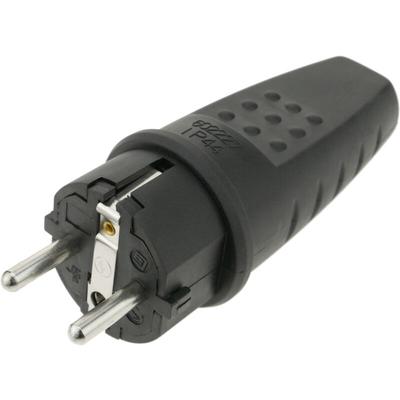Bematik - Schukostecker gerade Buchse männlich IP44 schwarz Image