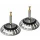 2er set Siebkorb Durchmesser 77 mm für Franke Spülen mit 3 1/2 Zoll Excenterbetätigung / Ariane /