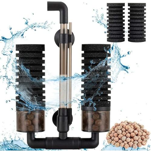 Schwammfilter Aquarium für biologische und mechanische Filterung, Aquarium Filter für Aquarium bis