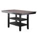 Red Barrel Studio® Counter Height Table w/ 2 Open Shelves, Dark Wood in Brown | 30 H x 40 W in | Wayfair 9A2F703C66D148649D12A9BB04717AEA