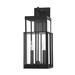 Troy Longport Light Wall Sconce Aluminum/Glass/Metal in Black/Gray | 19.25 H x 8 W x 9.5 D in | Wayfair B6482-TBK