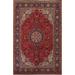 Vintage Traditional Floral Red Tabriz Persian Wool Area Rug Handmade - 6'10" x 9'11"