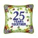 10" x 10" 25 Years Together Needlepoint Pillow