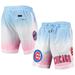 Men's Pro Standard Blue/Pink Chicago Cubs Team Logo Ombre Shorts