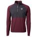 Men's Cutter & Buck Maroon/Black Texas A&M Aggies Adapt Eco Knit Hybrid Recycled Quarter-Zip Pullover Top