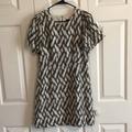 J. Crew Dresses | J Crew Short Sleeve Dress | Color: Gray/Tan | Size: 6