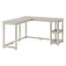 Latitude Run® Peytin Corner Desk W/Shelves Wood in Gray | 29.75 H x 55.25 W x 55.25 D in | Wayfair D61F0C8EE7BC4FB8955D50BA6EBC16BF