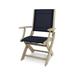 POLYWOOD® Coastal Folding Outdoor Chair Plastic/Resin/Sling | 37.25 H x 24.75 W x 26.5 D in | Wayfair 9000-SA902