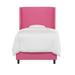 Harriet Bee Juniata Platform Bed Upholstered/Metal in Pink | 55 H x 65 W x 85 D in | Wayfair BC9A63C096C4444AA4F467C6867CEA8B