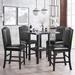 Lark Manor™ Annzlee 5 - Piece Counter Height Dining Set Wood in Black/Brown | Wayfair E695F9D585C8478E891546C3BEBE3527