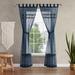 House of Hampton® Fillip Milly Bling Synthetic Sheer Tab top Curtain Panels Synthetic in Green/Blue/Brown | 84 H in | Wayfair